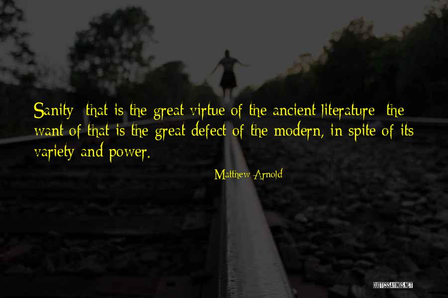 Power Of Literature Quotes By Matthew Arnold