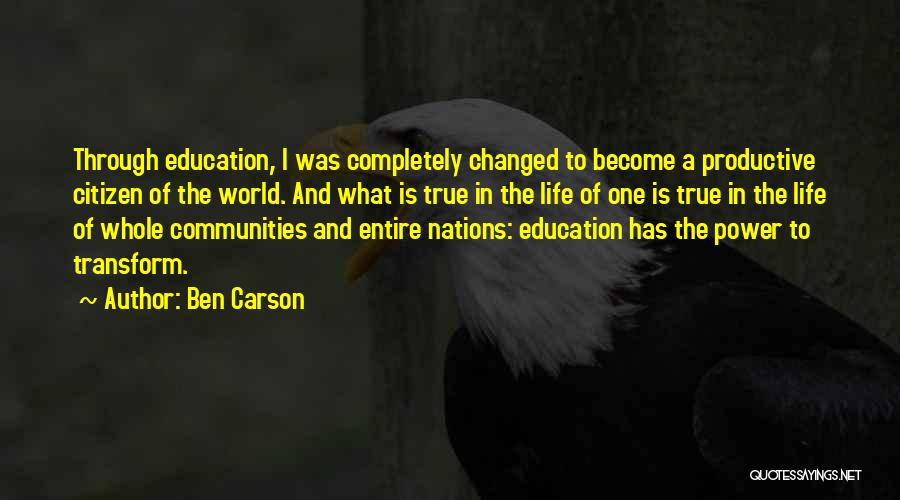 Power Of Nations Quotes By Ben Carson