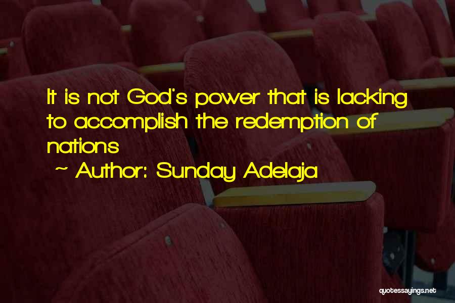 Power Of Nations Quotes By Sunday Adelaja