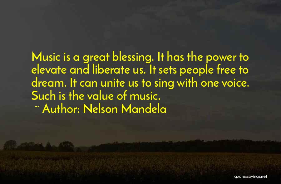 Power Of One Voice Quotes By Nelson Mandela