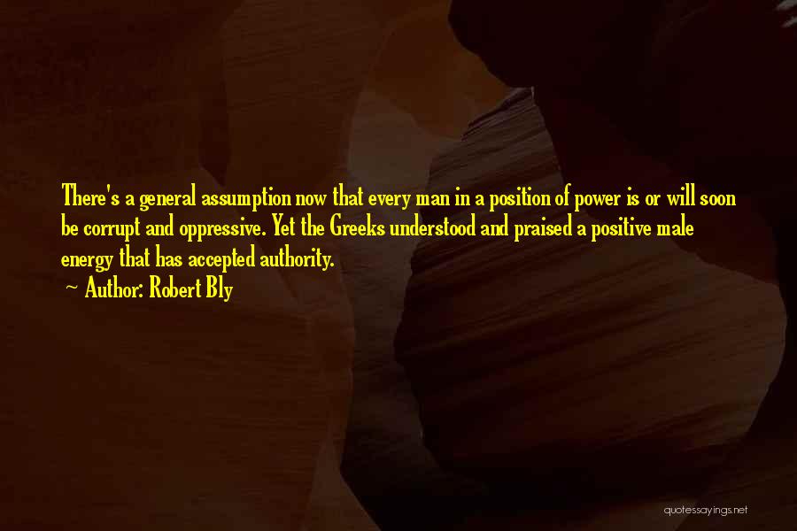 Power Of Positive Energy Quotes By Robert Bly