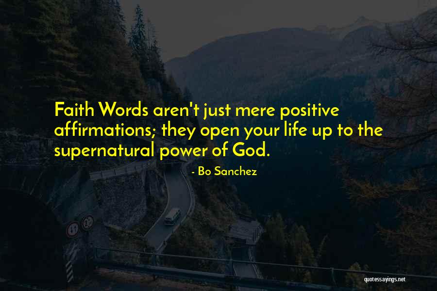 Power Of Positive Words Quotes By Bo Sanchez