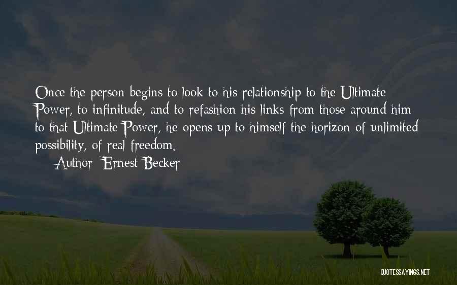 Power Of Possibility Quotes By Ernest Becker