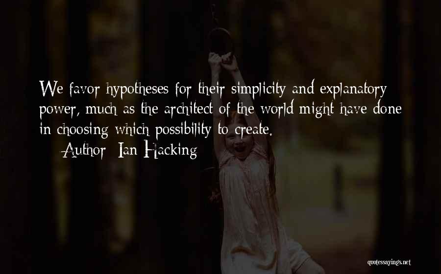 Power Of Possibility Quotes By Ian Hacking