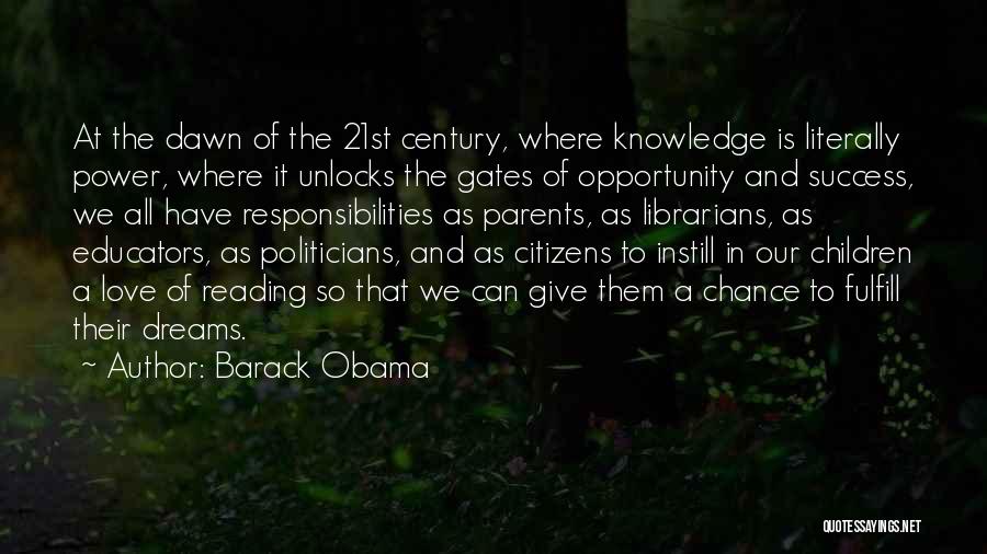 Power Of Reading Quotes By Barack Obama