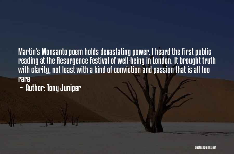 Power Of Reading Quotes By Tony Juniper