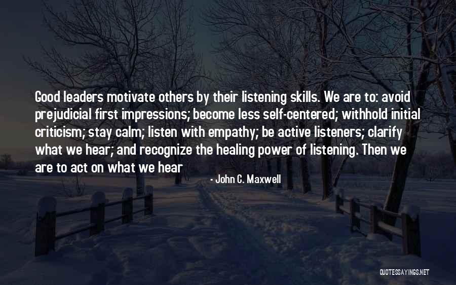 Power Of Self Healing Quotes By John C. Maxwell Power Of Self Healing Quotes By John C. Maxwell