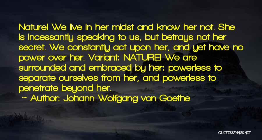 Power Of Speaking Up Quotes By Johann Wolfgang Von Goethe