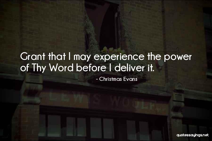 Power Of The Word Quotes By Christmas Evans