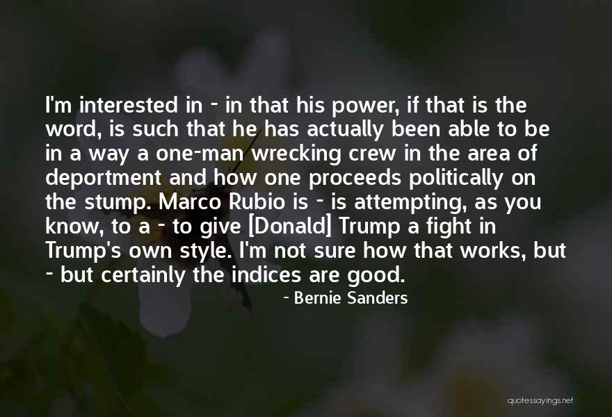 Power One Word Quotes By Bernie Sanders