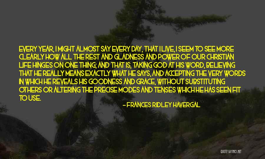 Power One Word Quotes By Frances Ridley Havergal