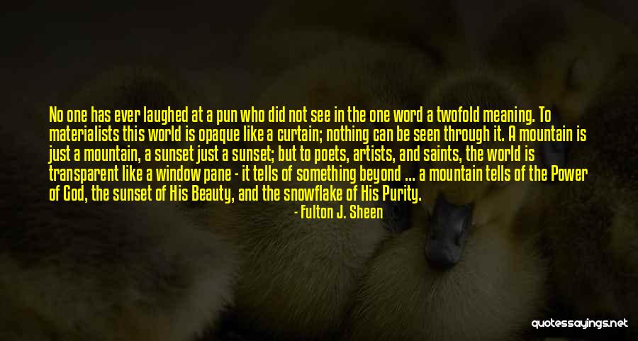 Power One Word Quotes By Fulton J. Sheen