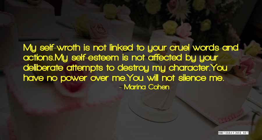 Power Over Self Quotes By Marina Cohen Power Over Self Quotes By Marina Cohen
