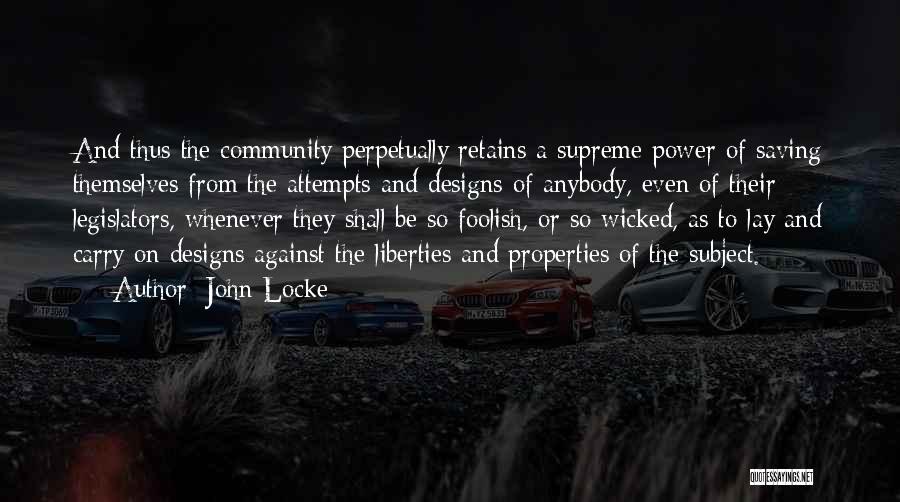 Power Saving Quotes By John Locke