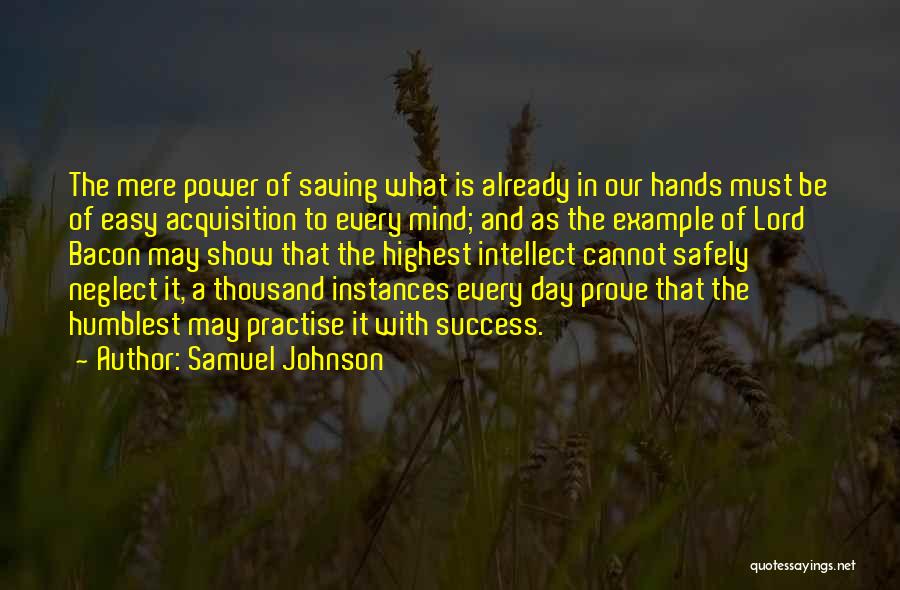 Power Saving Quotes By Samuel Johnson