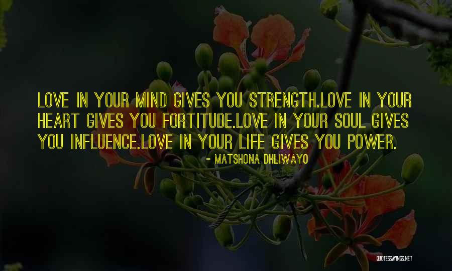 Power Strength Quotes By Matshona Dhliwayo