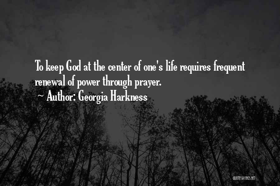 Power Through Prayer Quotes By Georgia Harkness