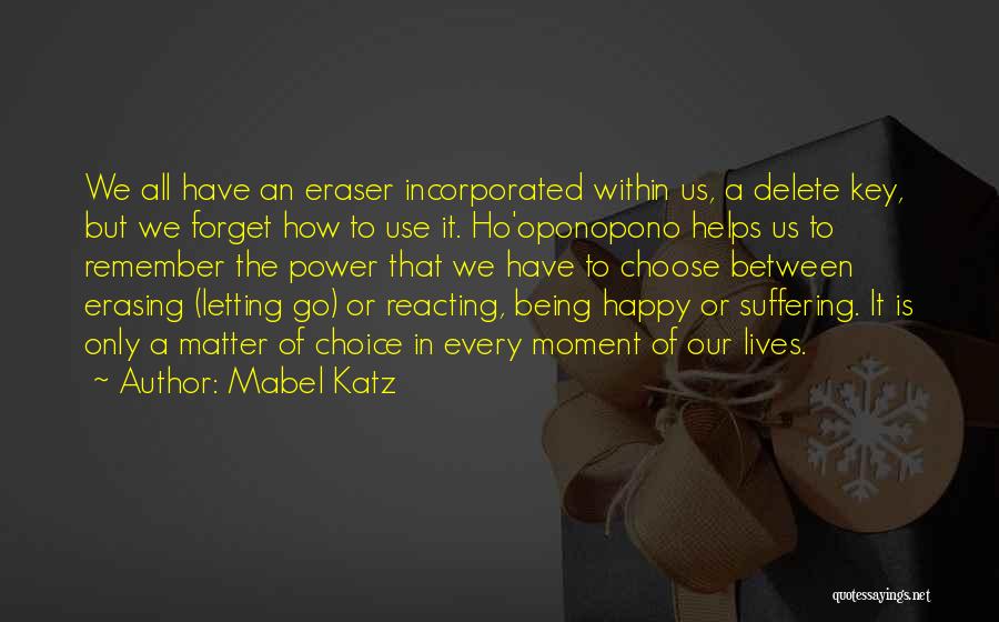 Power To Choose Quotes By Mabel Katz