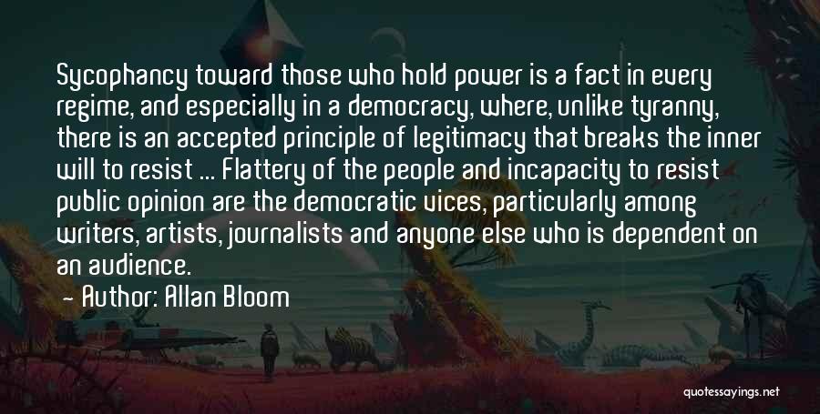 Power To Resist Quotes By Allan Bloom