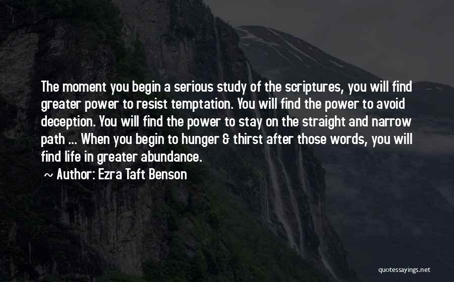 Power To Resist Quotes By Ezra Taft Benson