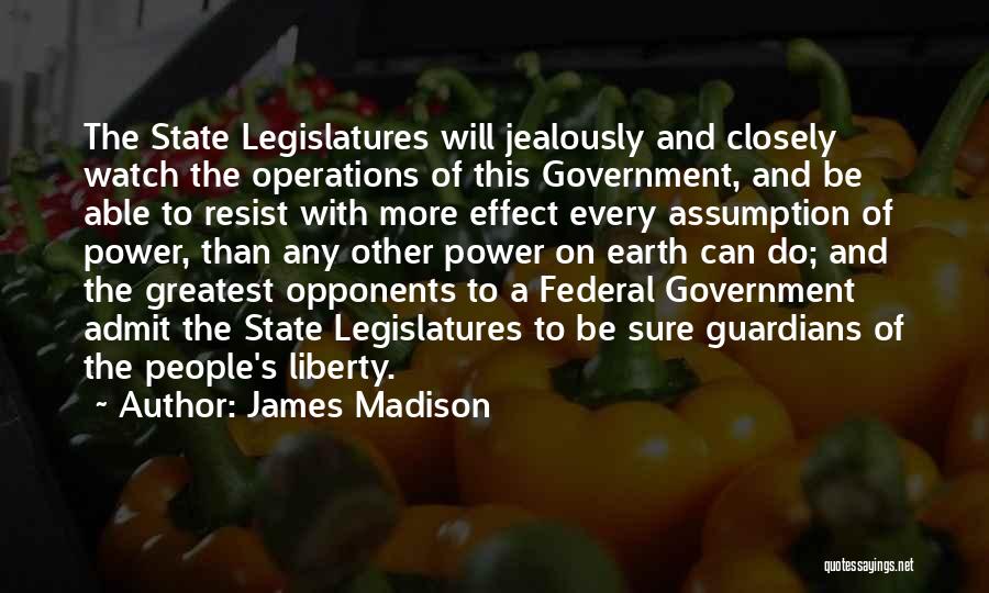 Power To Resist Quotes By James Madison