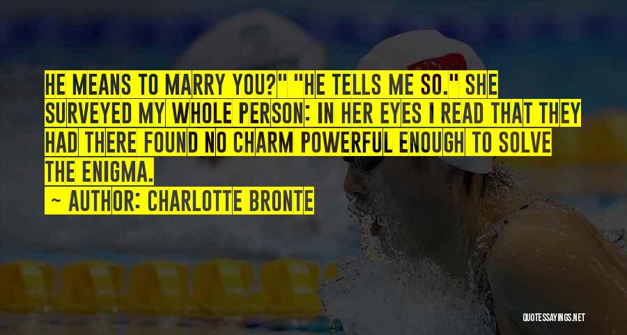 Powerful Eyes Quotes By Charlotte Bronte