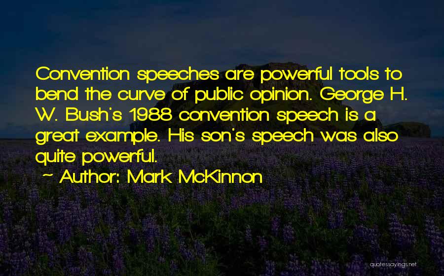 Powerful Speeches Quotes By Mark McKinnon