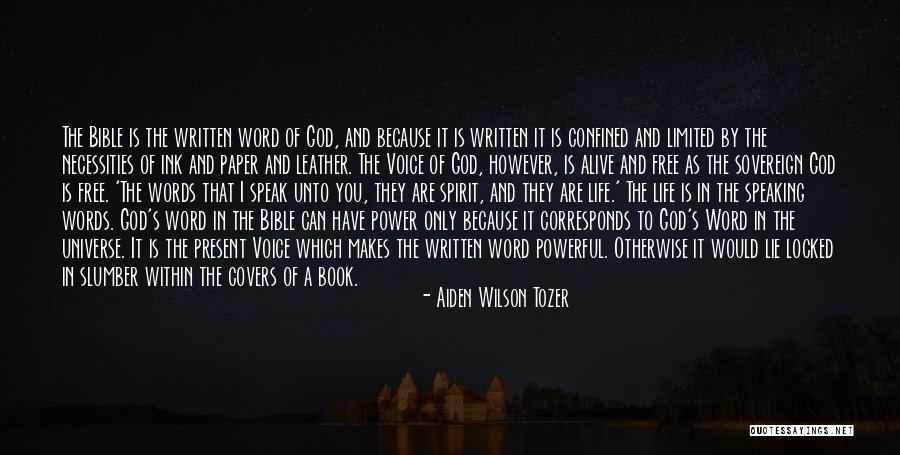 Powerful Word Of God Quotes By Aiden Wilson Tozer