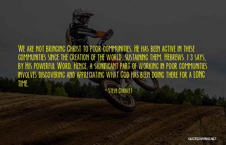 Powerful Word Of God Quotes By Steve Corbett