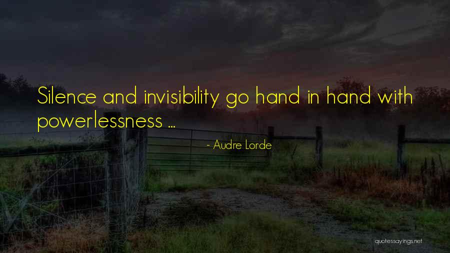 Powerlessness Quotes By Audre Lorde Powerlessness Quotes By Audre Lorde