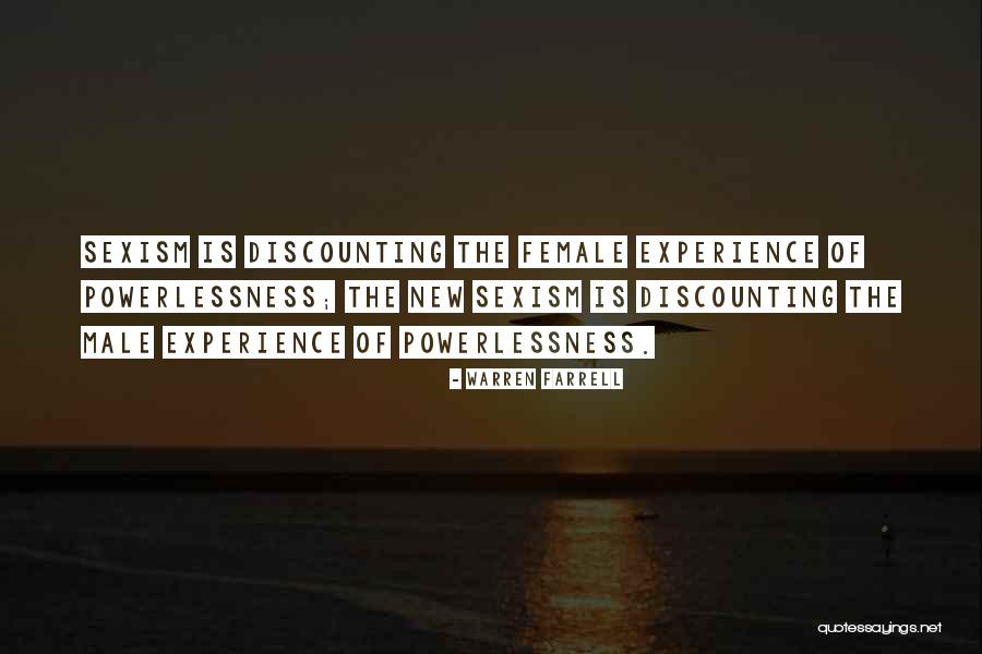 Powerlessness Quotes By Warren Farrell Powerlessness Quotes By Warren Farrell