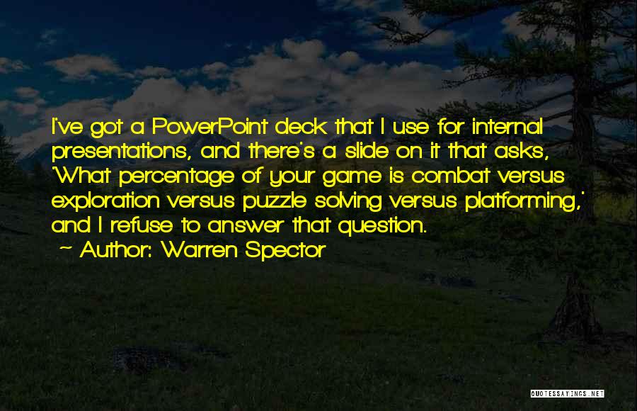 Powerpoint Slide Quotes By Warren Spector