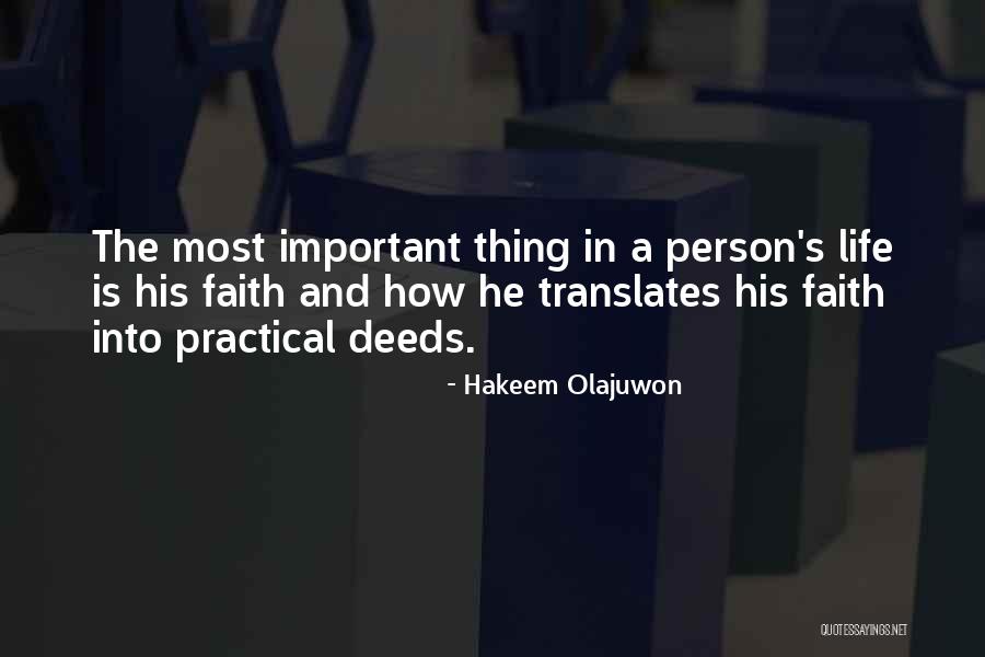 Practical Person Quotes By Hakeem Olajuwon