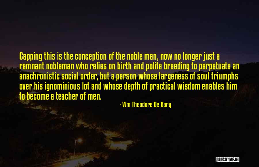 Practical Person Quotes By Wm Theodore De Bary