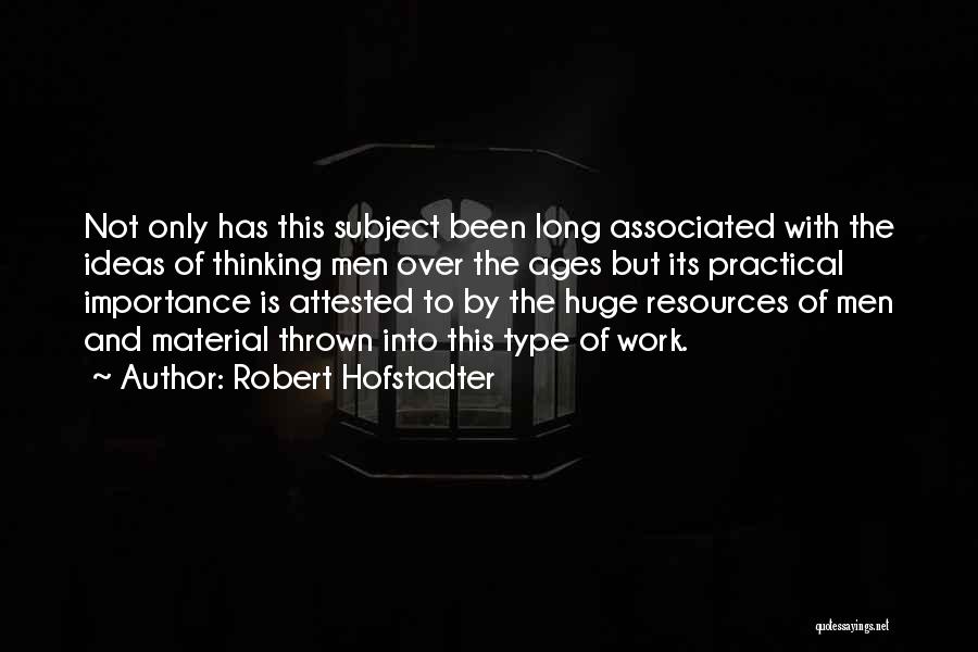 Practical Thinking Quotes By Robert Hofstadter