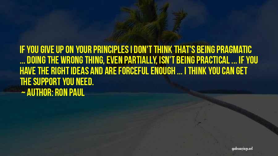 Practical Thinking Quotes By Ron Paul