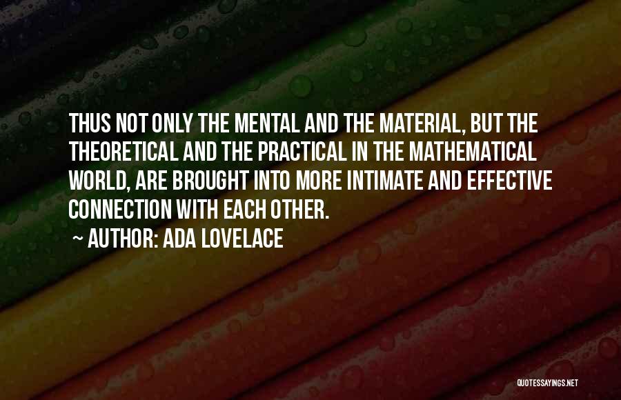 Practical Vs. Theoretical Quotes By Ada Lovelace