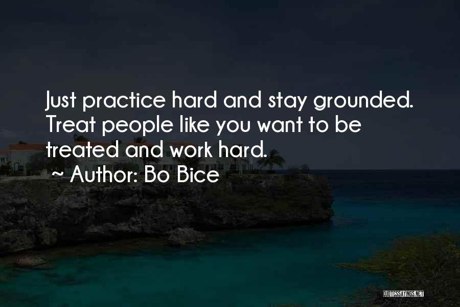 Practice And Hard Work Quotes By Bo Bice
