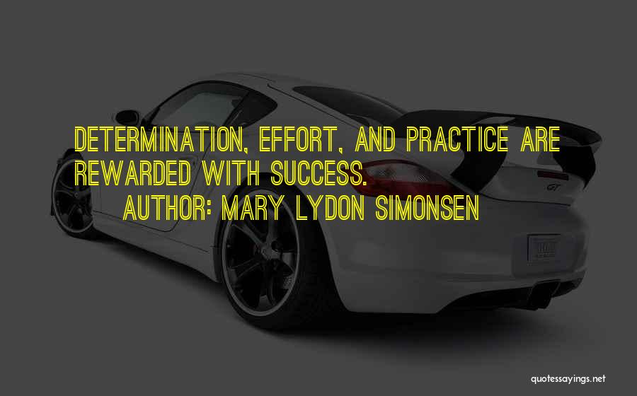 Practice And Success Quotes By Mary Lydon Simonsen