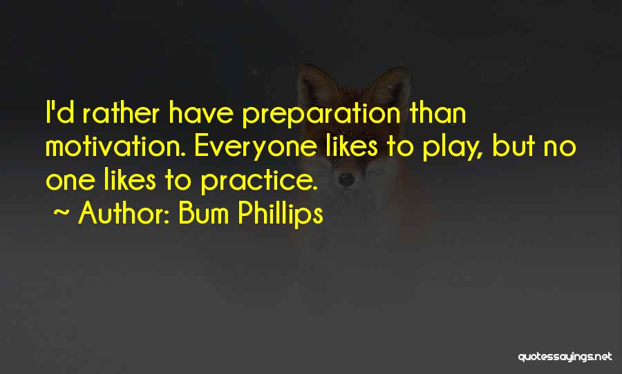 Practice Basketball Quotes By Bum Phillips