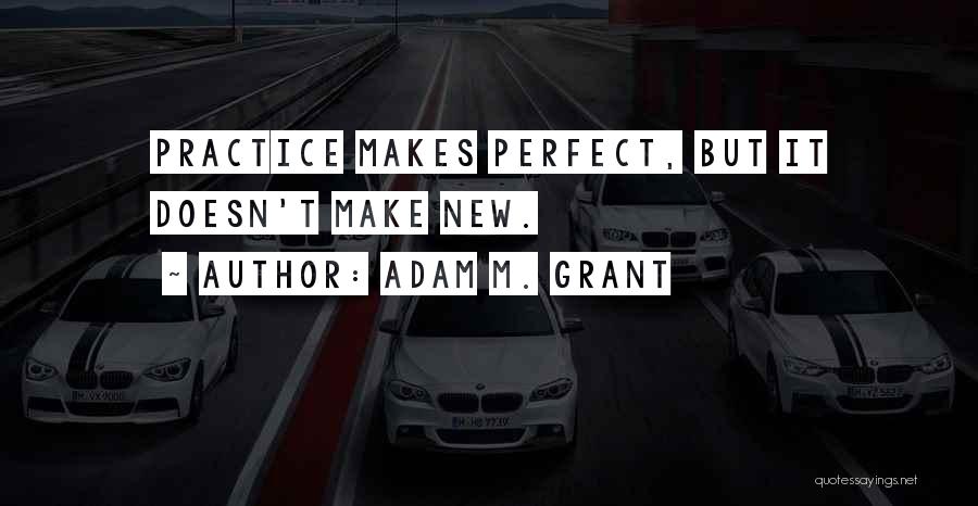 Practice Makes You Perfect Quotes By Adam M. Grant