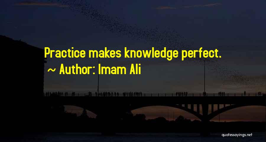 Practice Makes You Perfect Quotes By Imam Ali