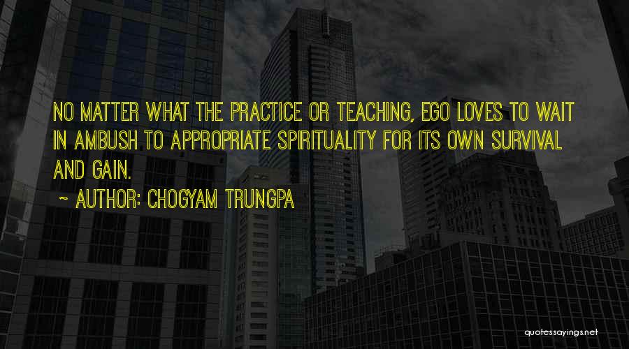 Practice Teaching Quotes By Chogyam Trungpa