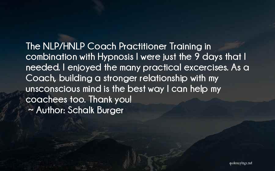 Practitioner Quotes By Schalk Burger