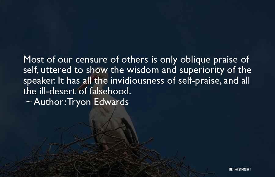 Praise And Criticism Quotes By Tryon Edwards