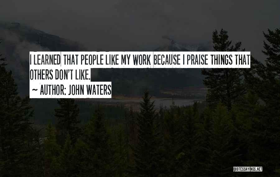 Praise At Work Quotes By John Waters