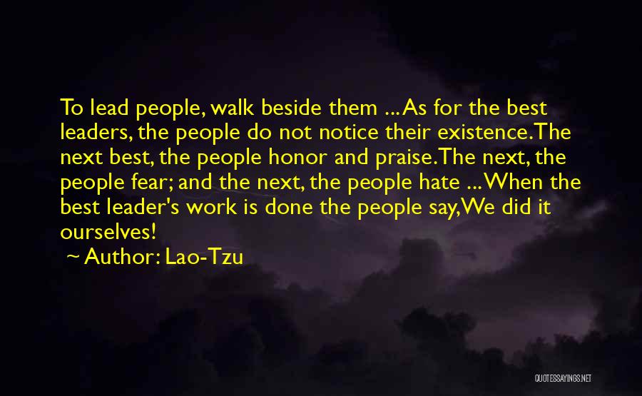 Praise At Work Quotes By Lao-Tzu