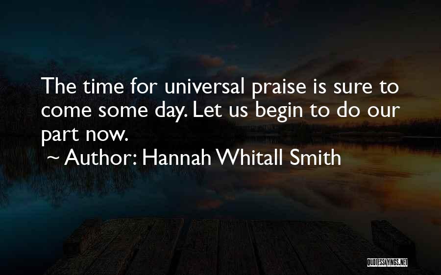 Praise Christian Quotes By Hannah Whitall Smith