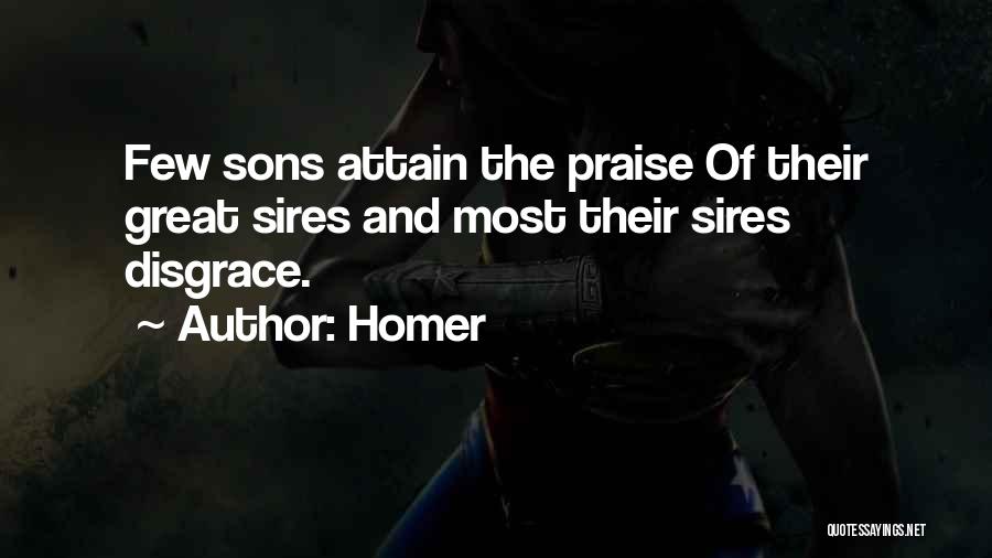 Praise Quotes By Homer