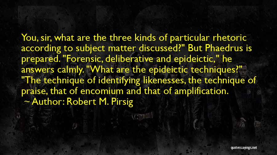 Praise Quotes By Robert M. Pirsig